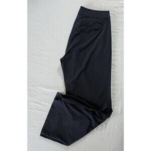 Athleta 376009 Gramercy Wide Leg Flare Track Trouser Pants. Black, Women's 2 EUC